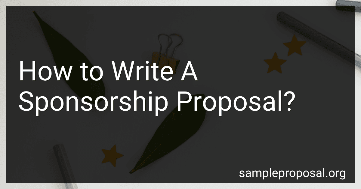 How to Write A Sponsorship Proposal? preview