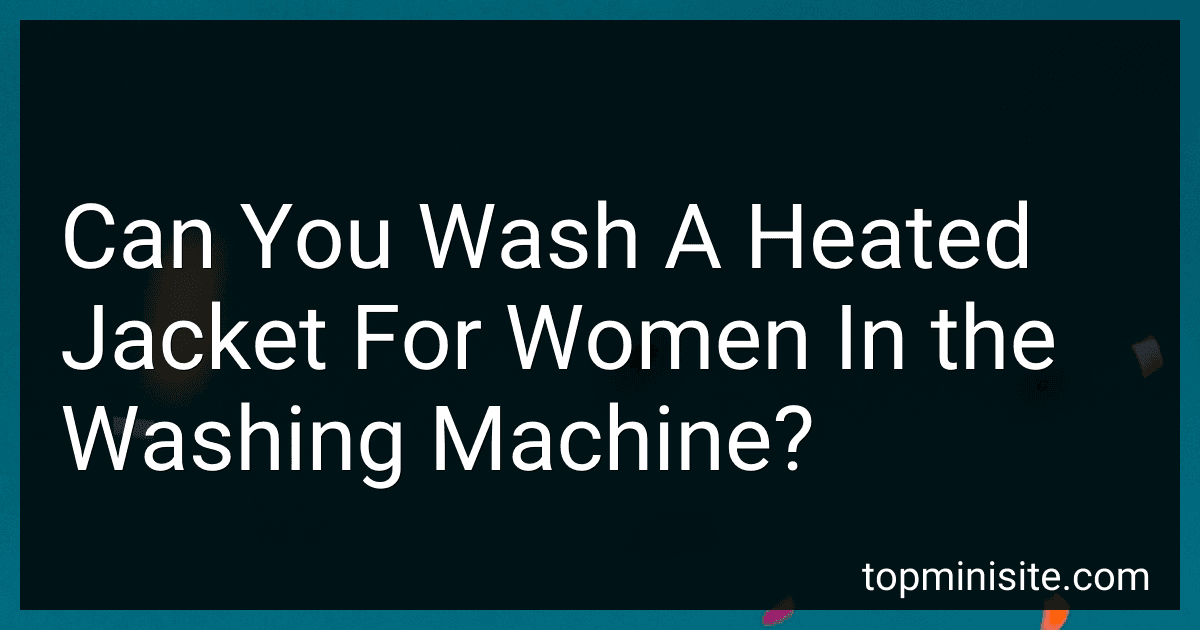 Can You Wash A Heated Jacket For Women In the Washing Machine? preview