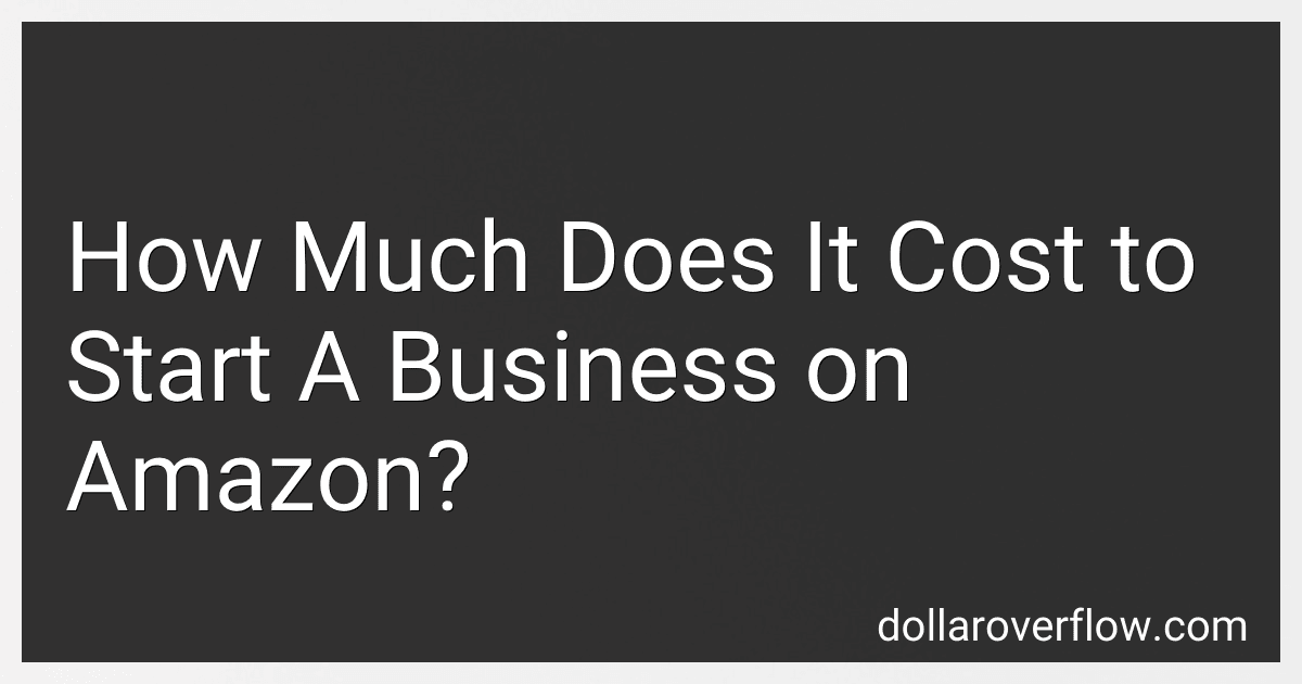 How Much Does It Cost to Start A Business on Amazon? image