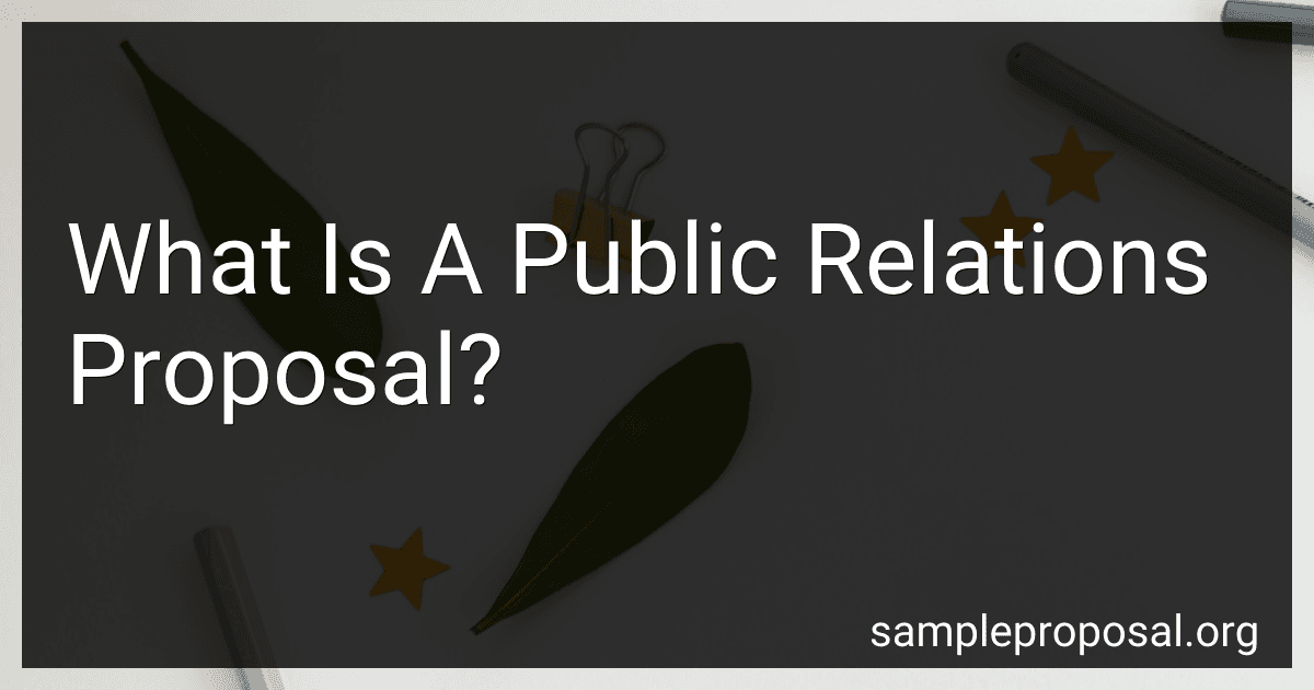 What Is A Public Relations Proposal? preview