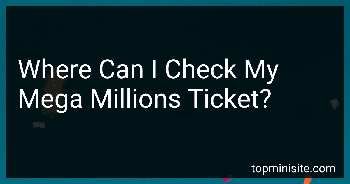 Where Can I Check My Mega Millions Ticket? image