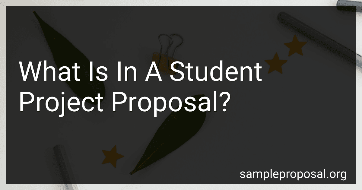 What Is In A Student Project Proposal? preview