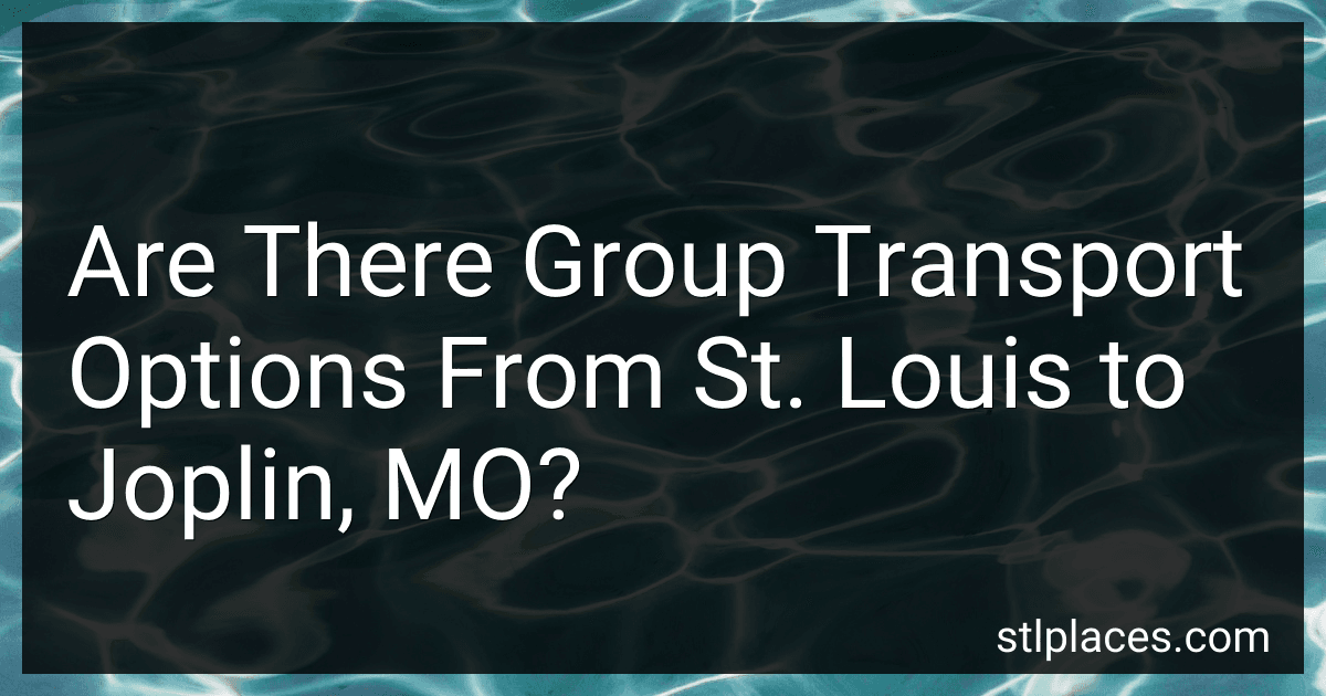Are There Group Transport Options From St. Louis to Joplin, MO? image