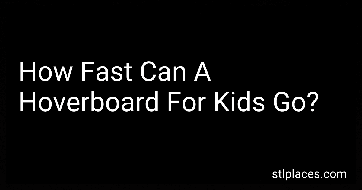 How Fast Can A Hoverboard For Kids Go? preview