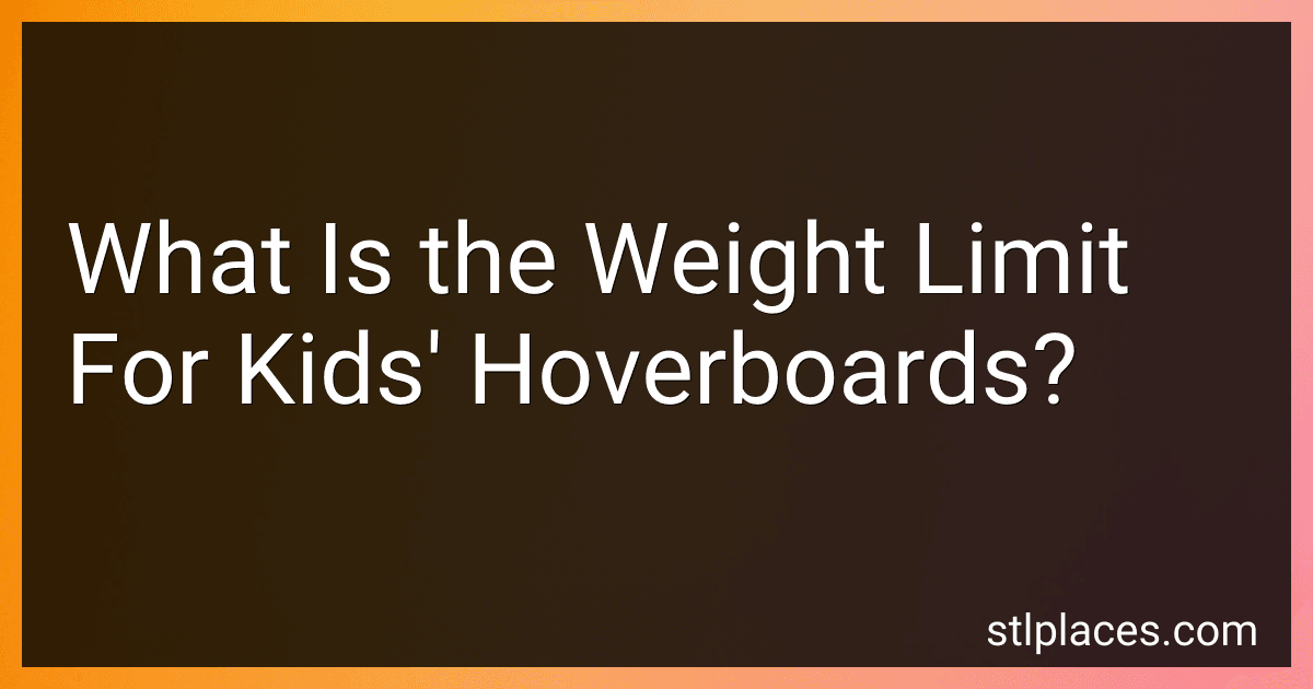 What Is the Weight Limit For Kids' Hoverboards? image