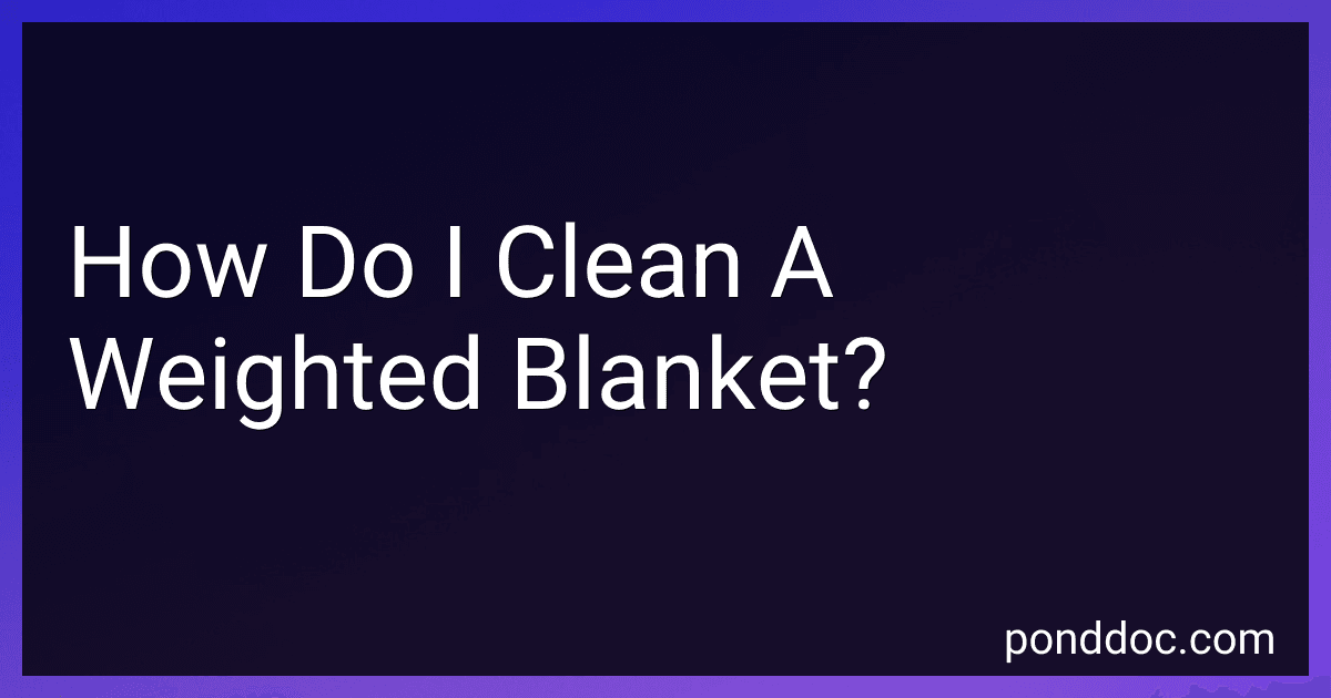 How Do I Clean A Weighted Blanket? image