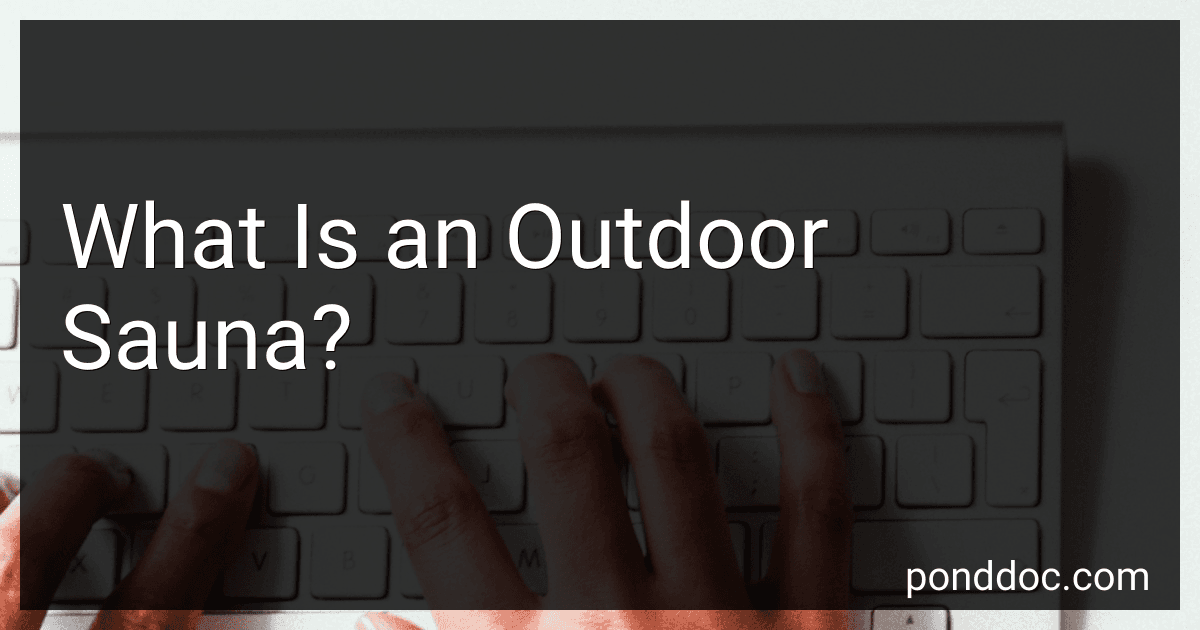What Is an Outdoor Sauna? image