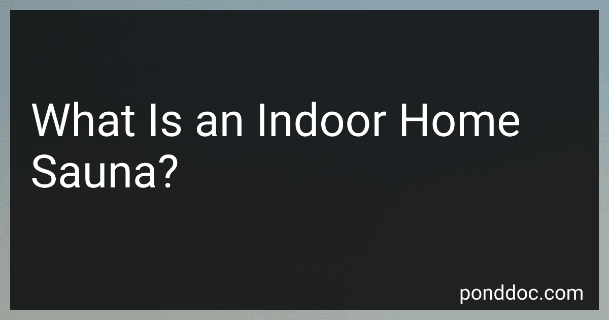 What Is an Indoor Home Sauna? image