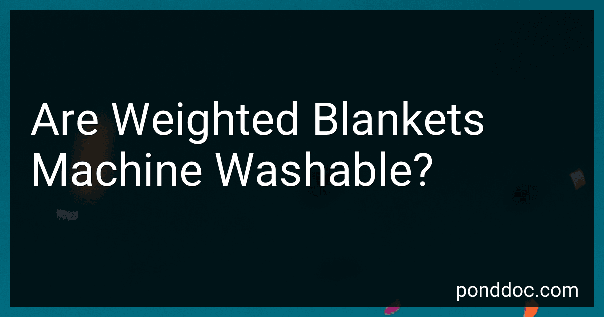 Are Weighted Blankets Machine Washable? image