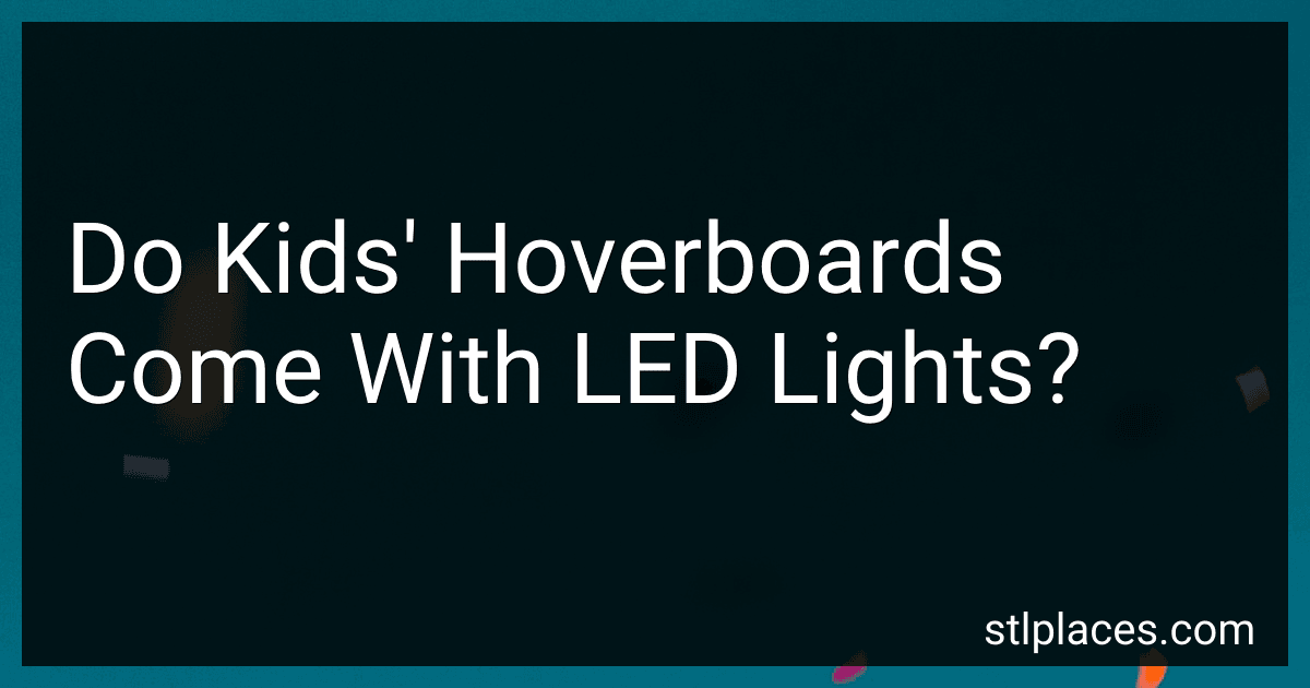 Do Kids' Hoverboards Come With LED Lights? preview