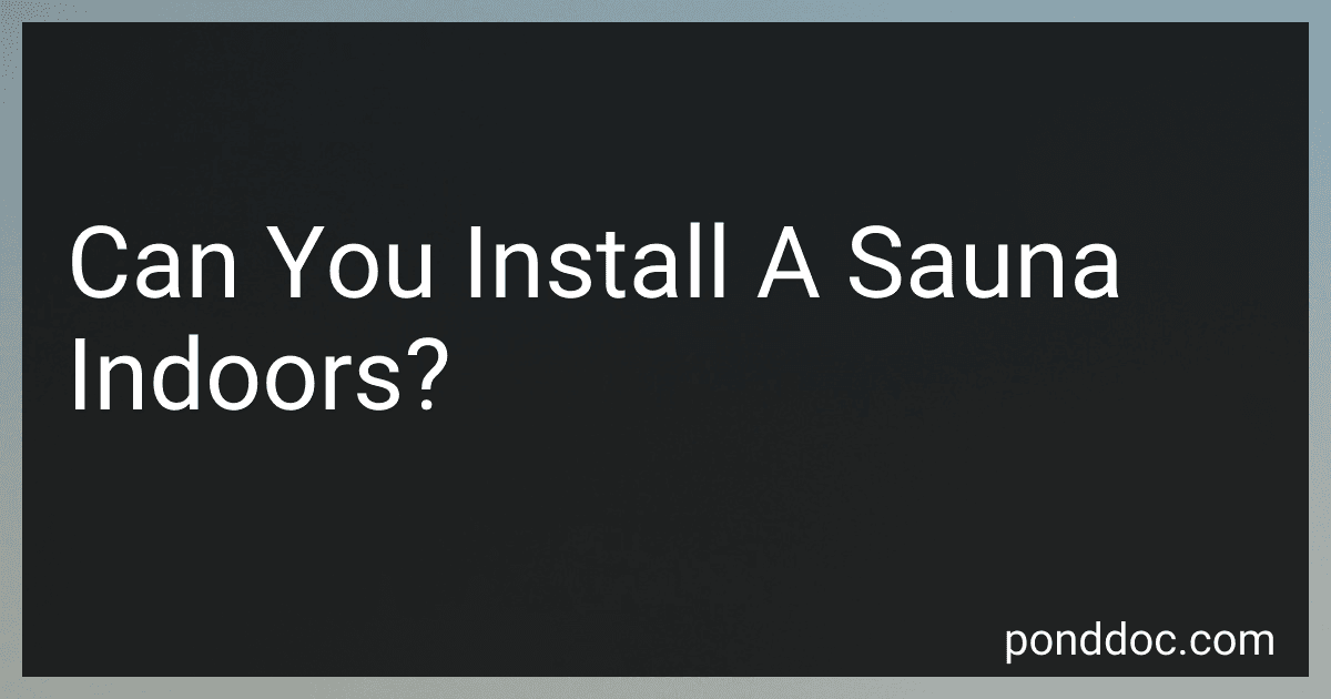 Can You Install A Sauna Indoors? preview