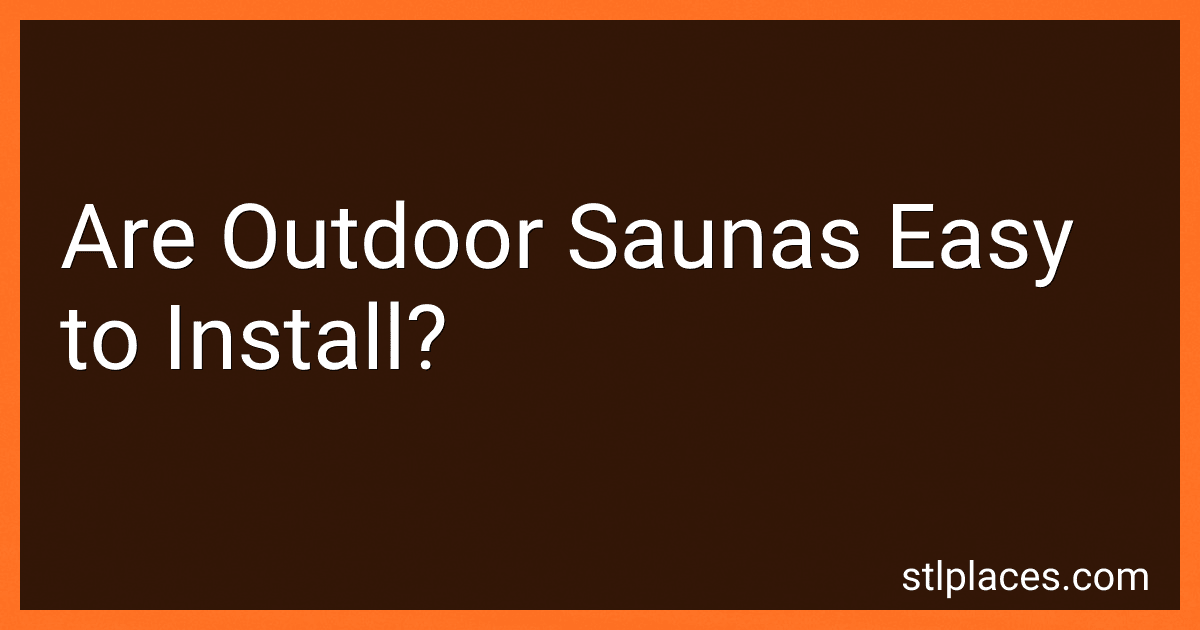 Are Outdoor Saunas Easy to Install? preview