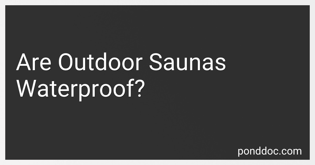 Are Outdoor Saunas Waterproof? preview