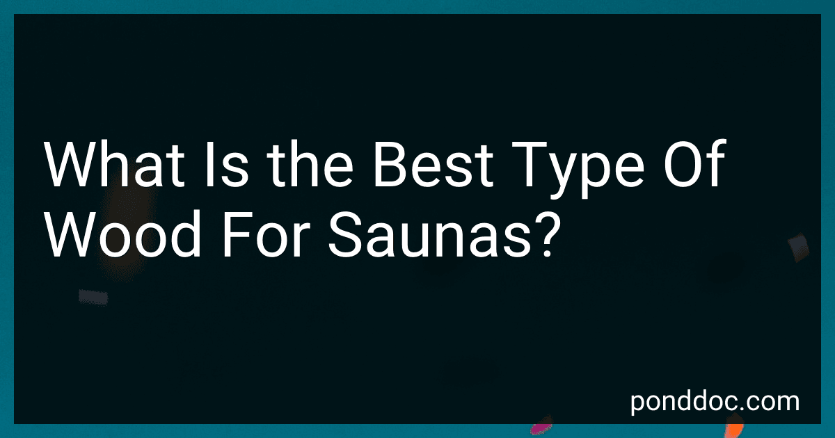 What Is the Best Type Of Wood For Saunas? image
