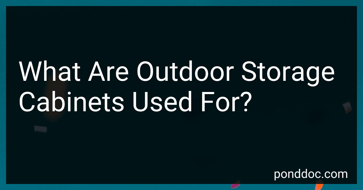 What Are Outdoor Storage Cabinets Used For? preview
