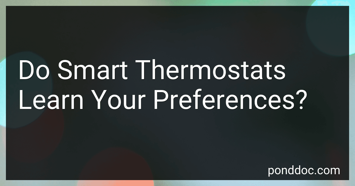 Do Smart Thermostats Learn Your Preferences? preview