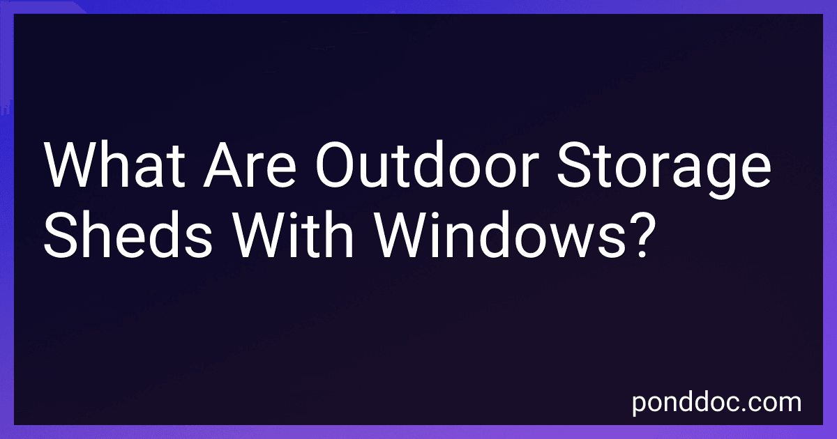 What Are Outdoor Storage Sheds With Windows? image