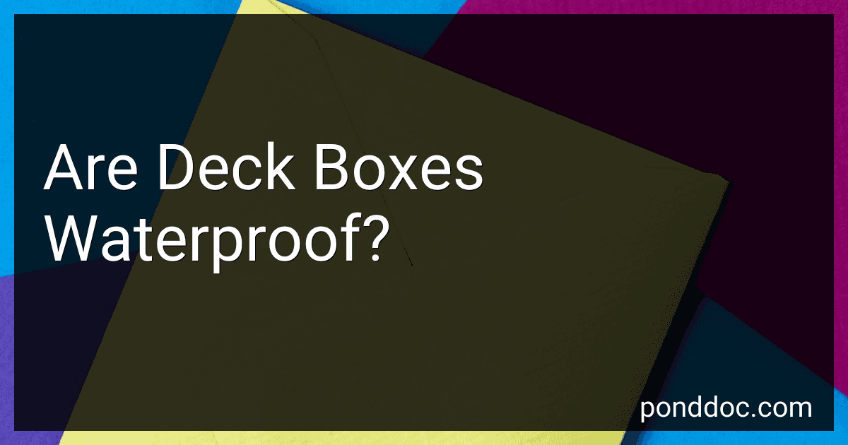 Are Deck Boxes Waterproof? preview