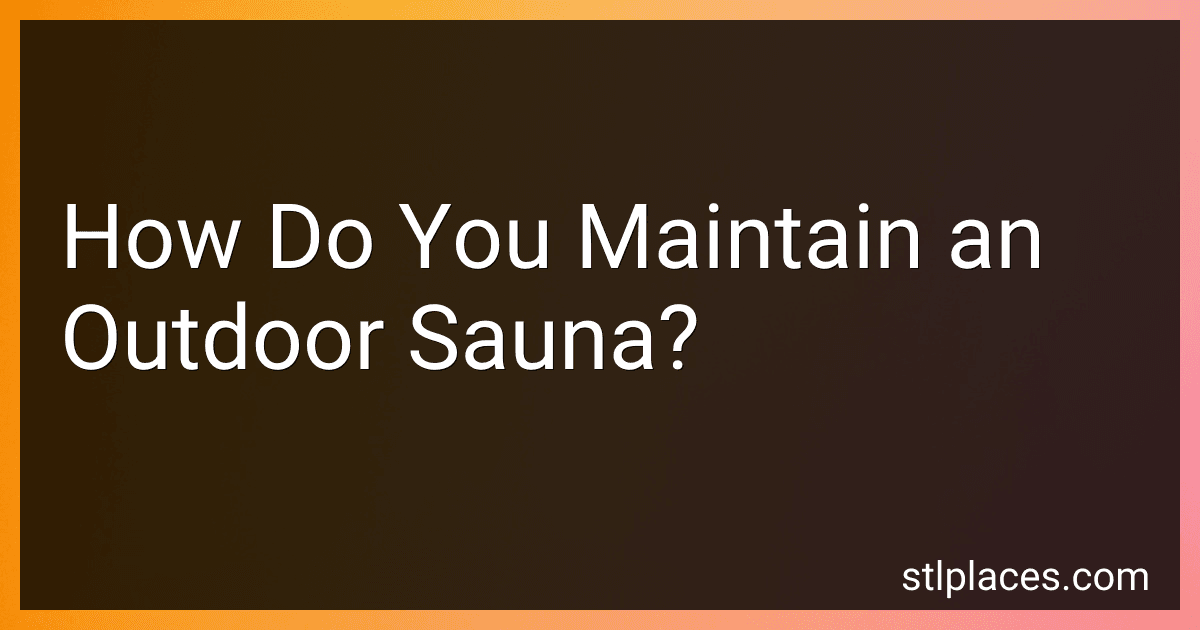 How Do You Maintain an Outdoor Sauna? image