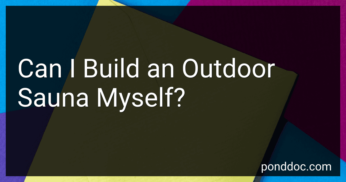 Can I Build an Outdoor Sauna Myself? preview