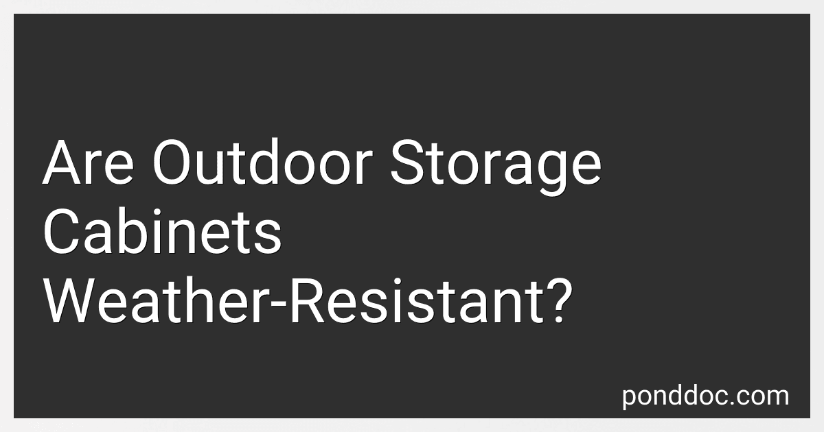 Are Outdoor Storage Cabinets Weather-Resistant? image