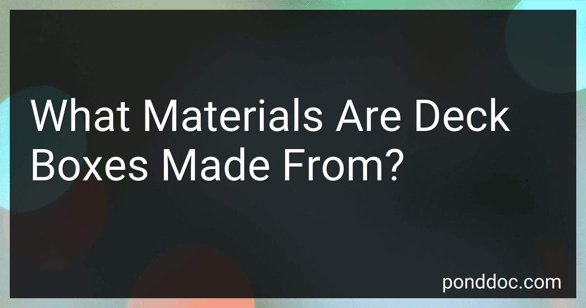 What Materials Are Deck Boxes Made From? image