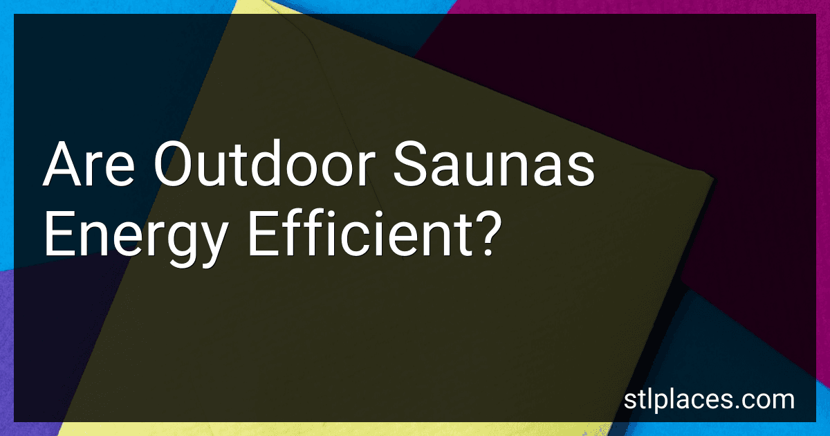 Are Outdoor Saunas Energy Efficient? image