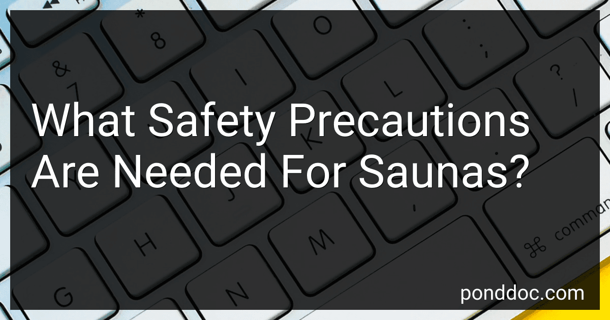 What Safety Precautions Are Needed For Saunas? preview