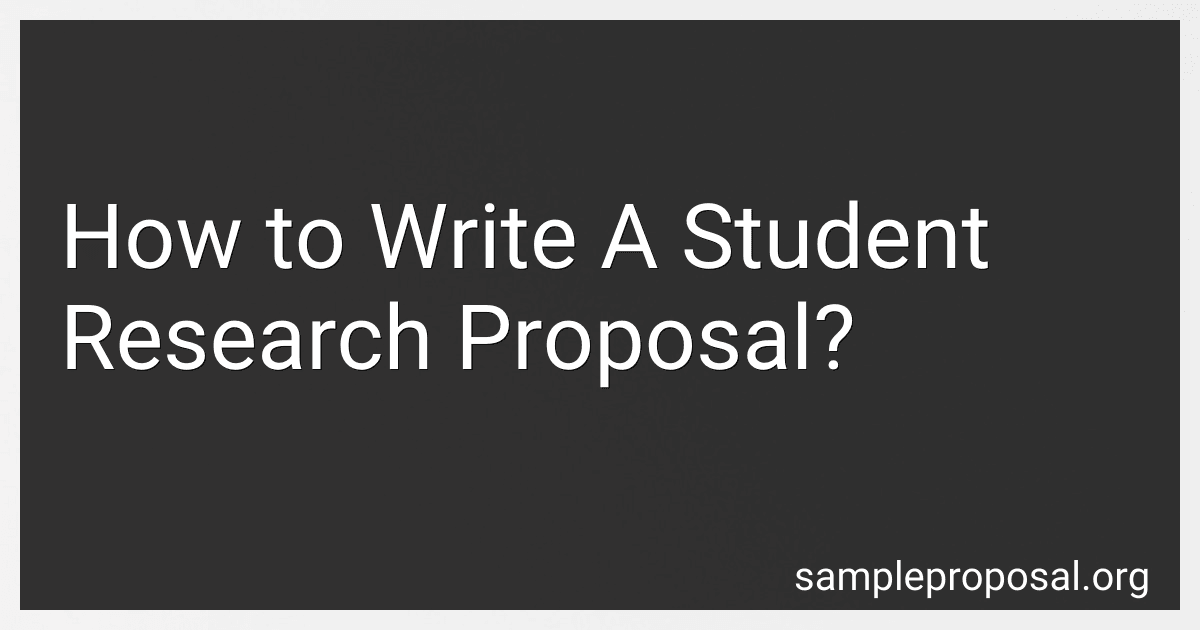 How to Write A Student Research Proposal? preview