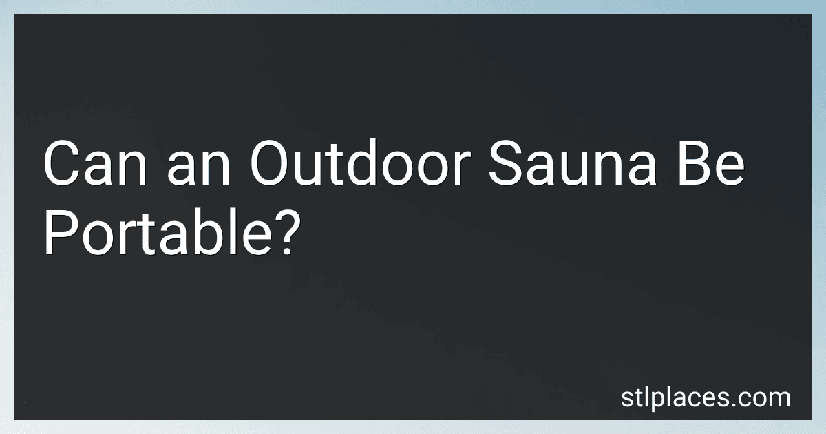 Can an Outdoor Sauna Be Portable? preview