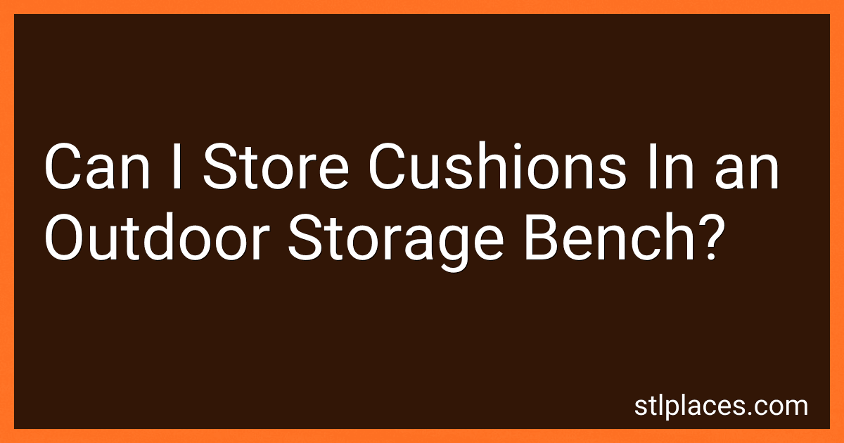 Can I Store Cushions In an Outdoor Storage Bench? preview