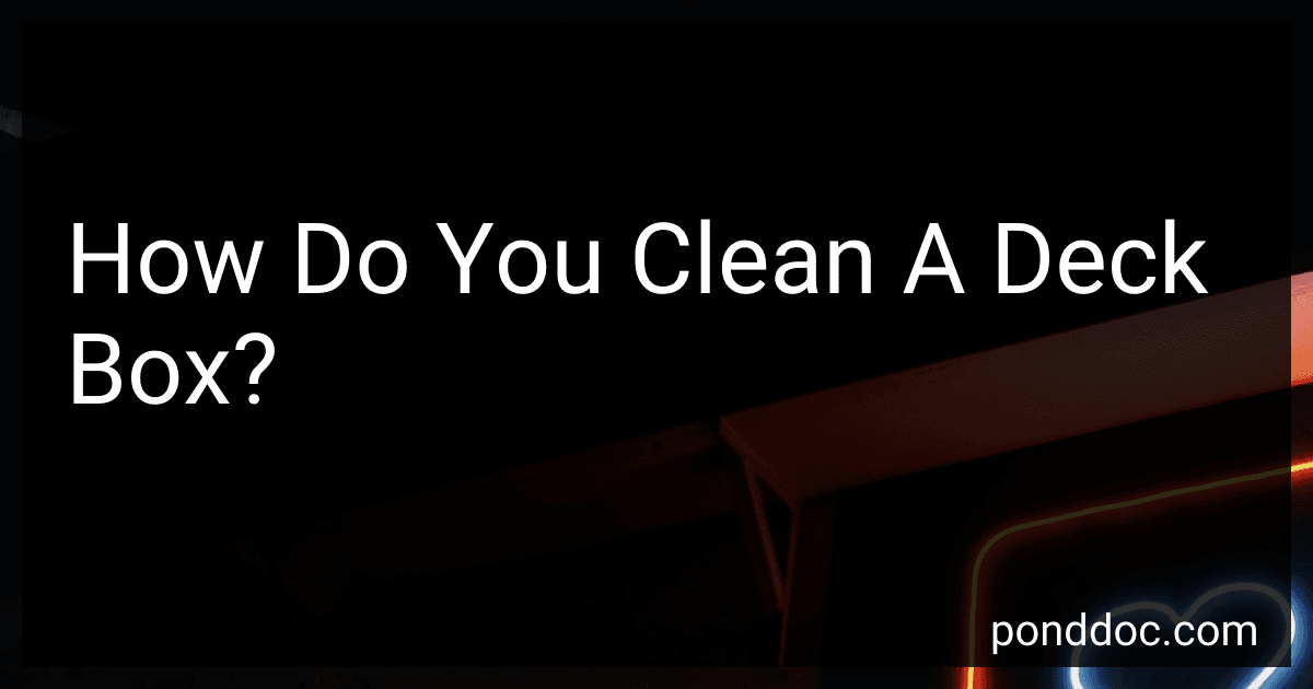 How Do You Clean A Deck Box? preview