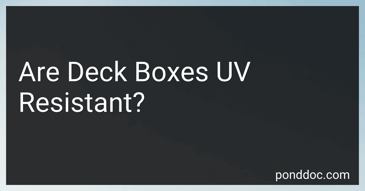 Are Deck Boxes UV Resistant? preview