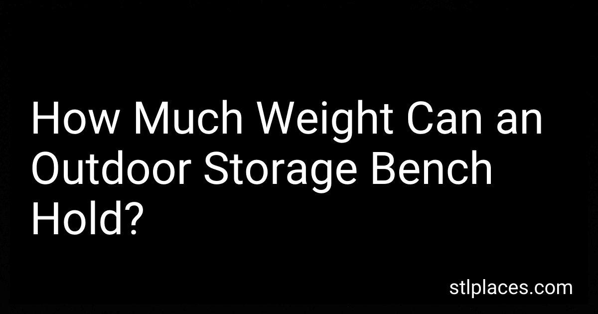 How Much Weight Can an Outdoor Storage Bench Hold? preview