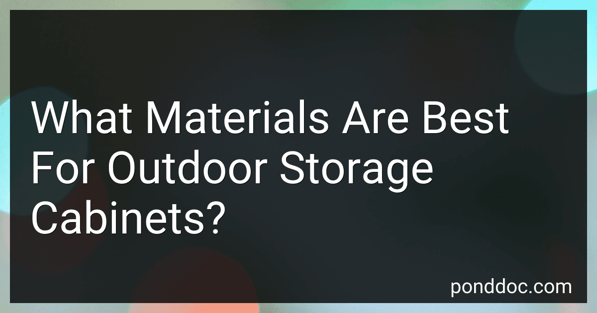 What Materials Are Best For Outdoor Storage Cabinets? image