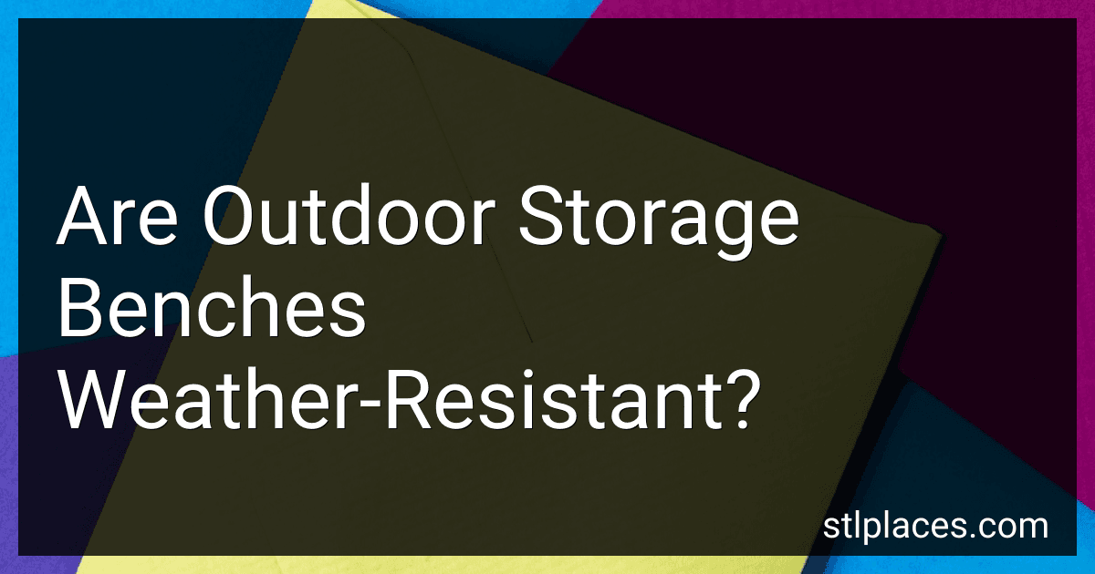 Are Outdoor Storage Benches Weather-Resistant? image