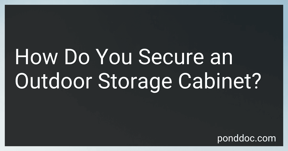 How Do You Secure an Outdoor Storage Cabinet? preview