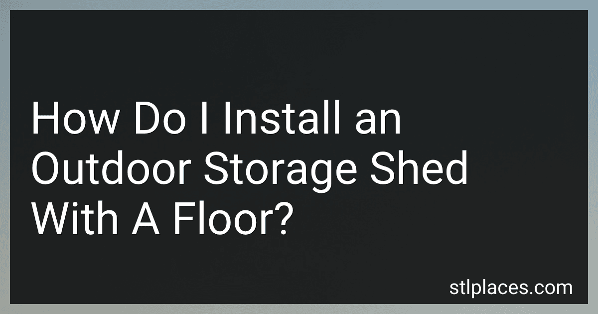 How Do I Install an Outdoor Storage Shed With A Floor? preview