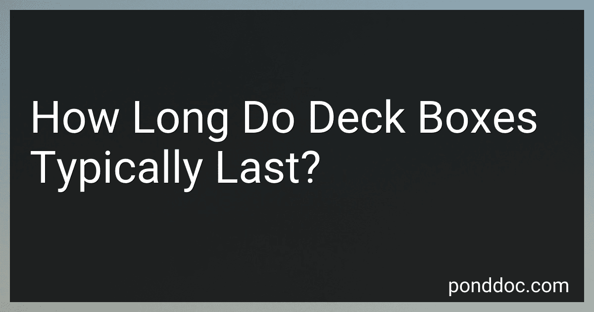How Long Do Deck Boxes Typically Last? preview