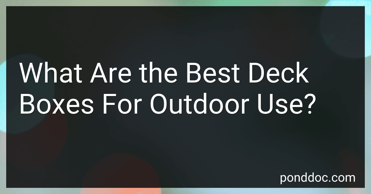 What Are the Best Deck Boxes For Outdoor Use? image