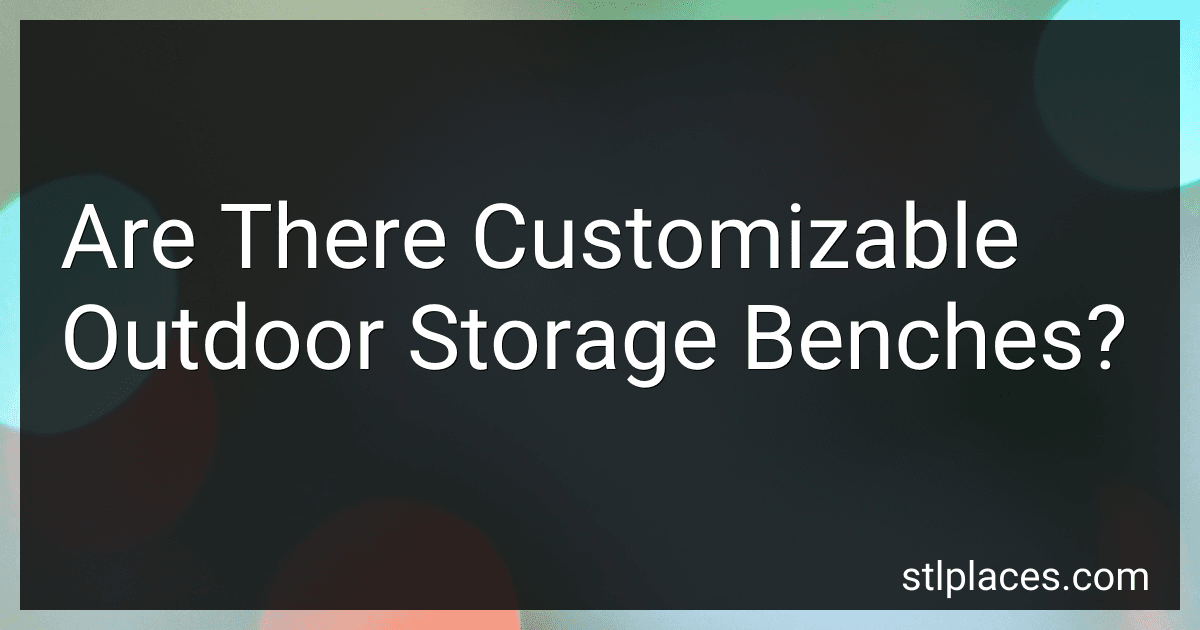 Are There Customizable Outdoor Storage Benches? image