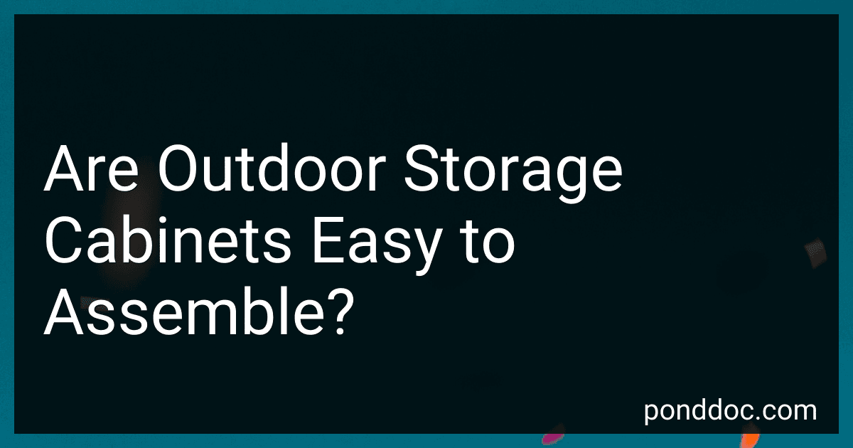 Are Outdoor Storage Cabinets Easy to Assemble? image
