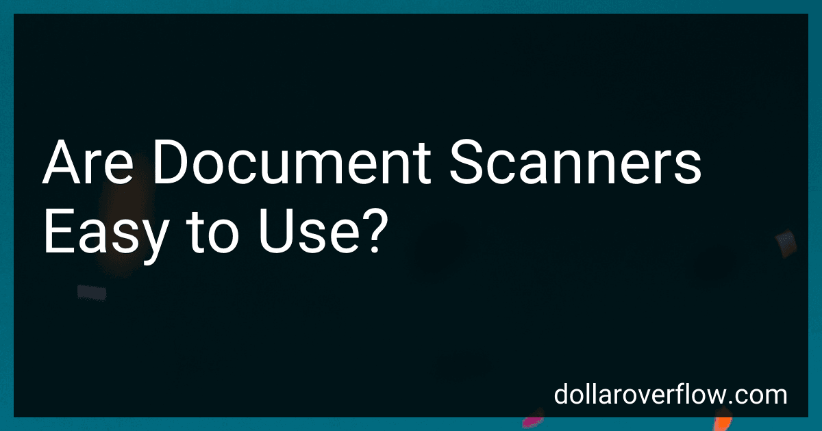 Are Document Scanners Easy to Use? image