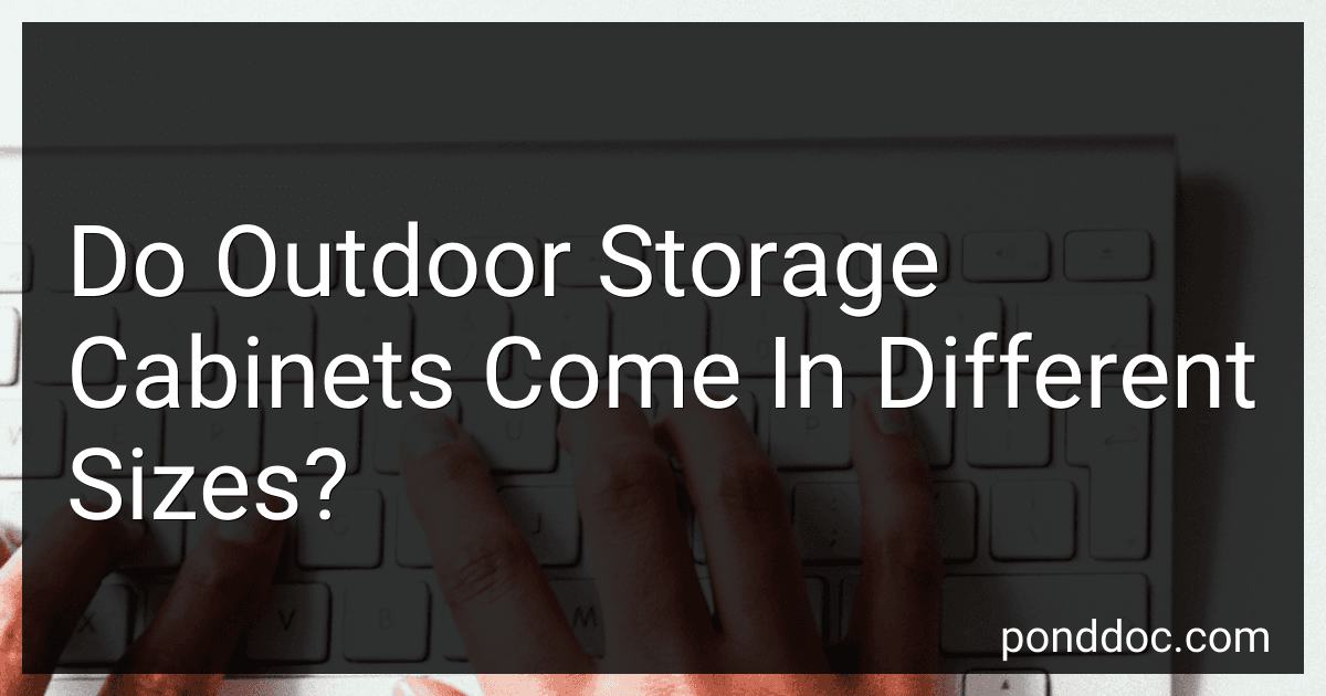 Do Outdoor Storage Cabinets Come In Different Sizes? image