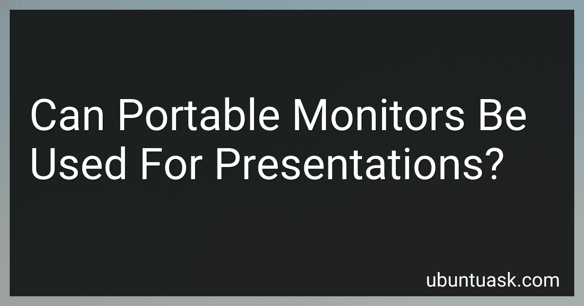 Can Portable Monitors Be Used For Presentations? preview