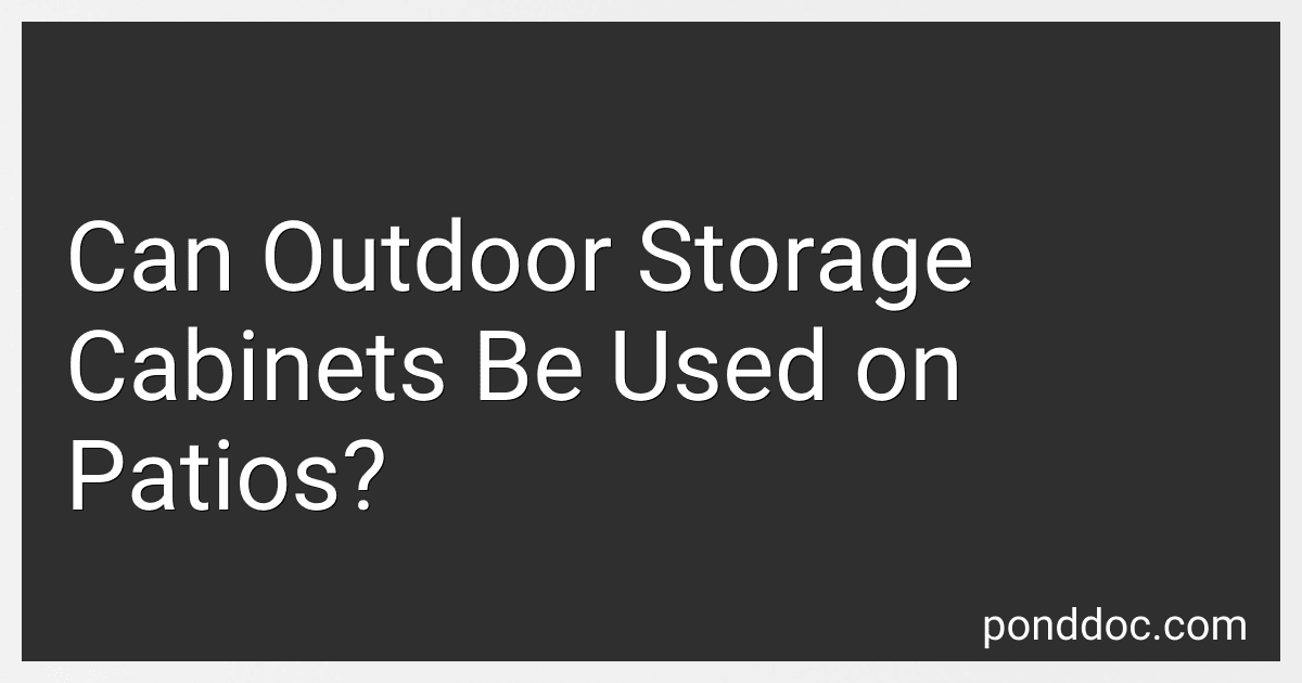 Can Outdoor Storage Cabinets Be Used on Patios? image