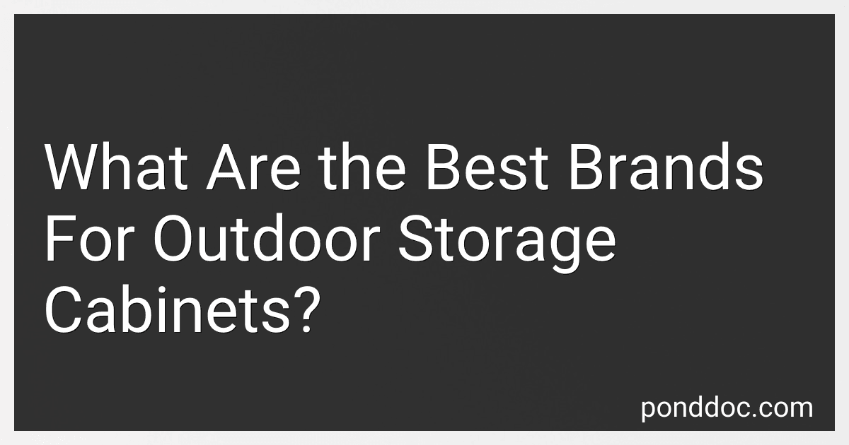 What Are the Best Brands For Outdoor Storage Cabinets? image