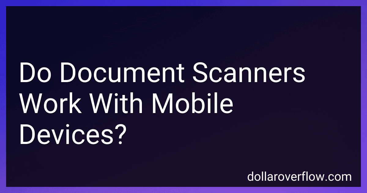Do Document Scanners Work With Mobile Devices? image