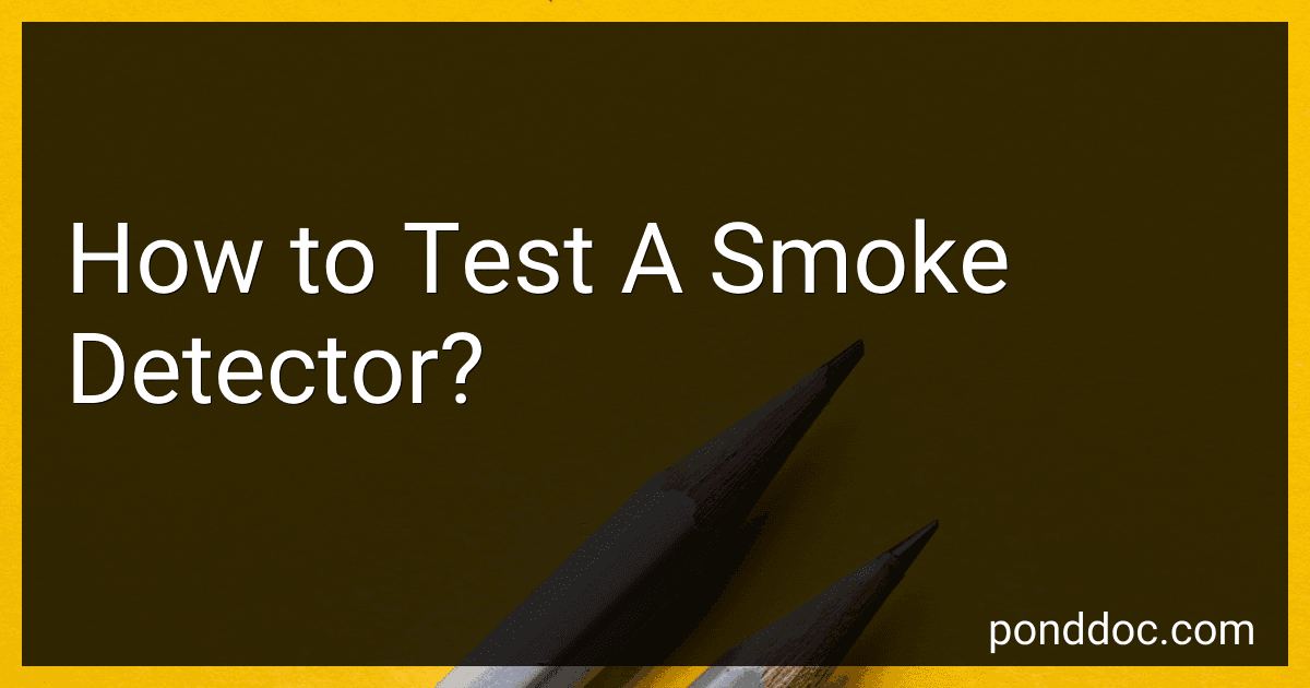How to Test A Smoke Detector? image