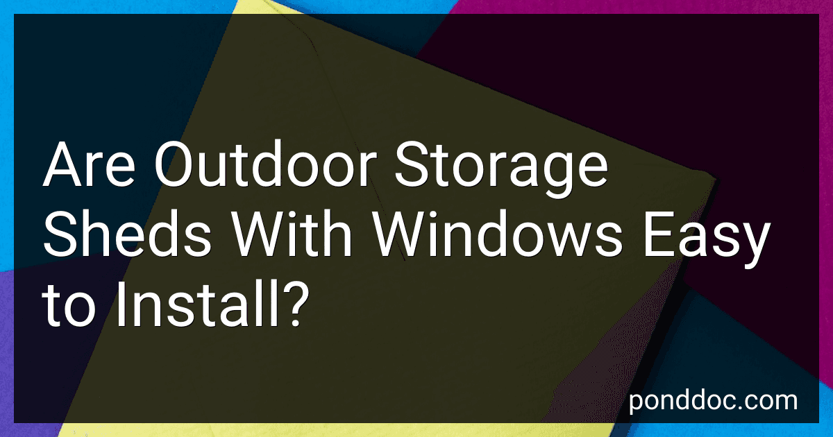 Are Outdoor Storage Sheds With Windows Easy to Install? preview